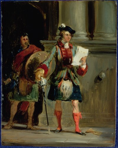 El príncipe Charlie en Holyrood, 1833 de William Simson