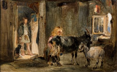 Estudio para La cabaña de los pastores de cabras, 1832 de William Simson
