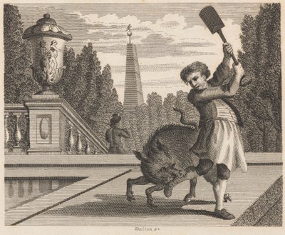 El jardinero y el cerdo de William Skelton