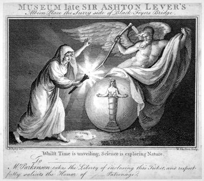 Entrada para el Museo Leverian, Albion Place, Southwark, Londres, c1805 de William Skelton