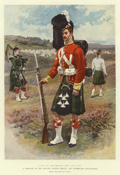 Un cabo de los Argyll y Sutherland Highlanders de la Princesa Louise de William Small