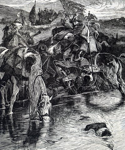 Una escena de la Guerra Civil Inglesa de William Small