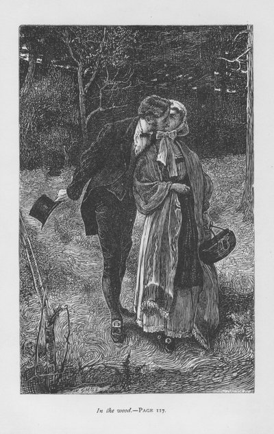 Hetty Sorrel, amada de Adam Bede, encontrándose con el joven terrateniente Arthur Donnithorne en el bosque. Hetty tiene su hijo y es condenada por infanticidio y condenada a muerte. A través de la intervención de Donninghorne, la sentencia de muerte se con de William Small