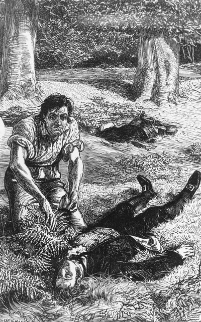 Ilustración para Adam Bede, novela de George Eliot (1819-1880), grabado de William Small