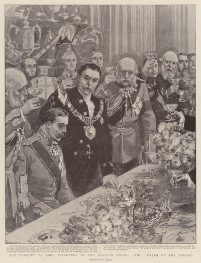 El Banquete a Lord Kitchener en la Mansion House, El Brindis del Sirdar de William Small