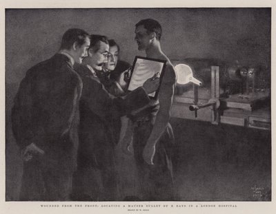 Heridos del Frente, localizando una bala Mauser con rayos X en un hospital de Londres de William Small