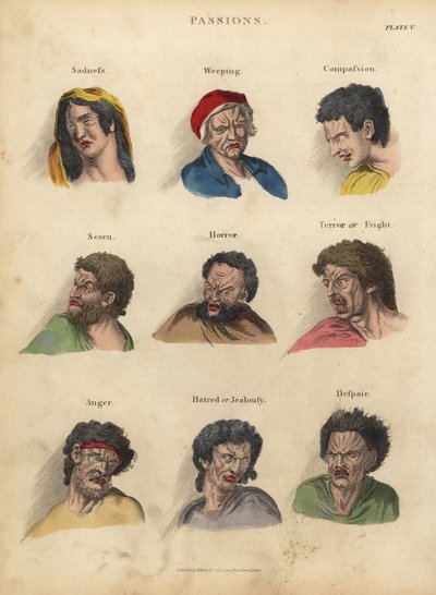 Pasiones de la Fisionomía de William Smellie