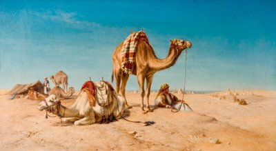 Una parada en el desierto, 1867 de William Snr. Luker