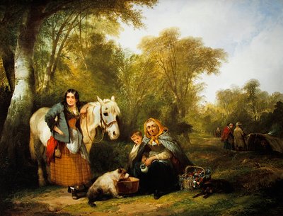 Campamento gitano de William Snr. Shayer
