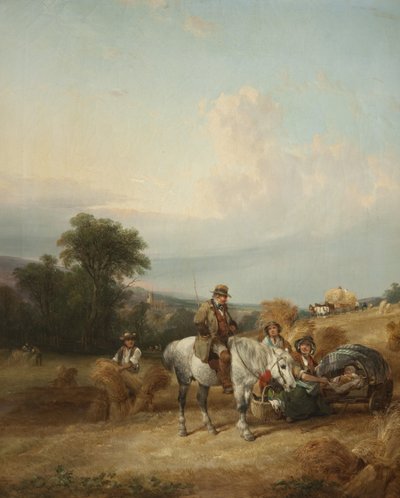 Escena de cosecha de William Snr. Shayer