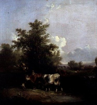 Paisaje con ganado de William Snr. Shayer