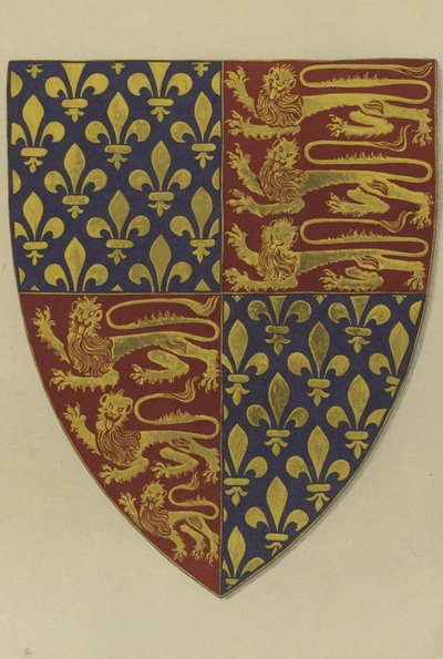 Armas del Rey Eduardo III, de su tumba en la Abadía de Westminster de William St John Hope