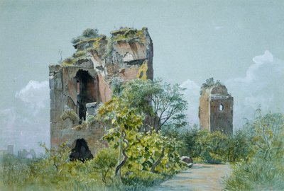 Baños de Trajano Sette Sale, Villa Brancaccio, Roma, ca. 1882 de William Stanley Haseltine