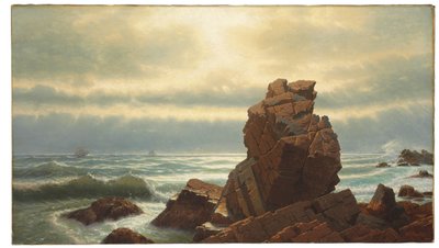 Roca del púlpito, Nahant, 1865 de William Stanley Haseltine