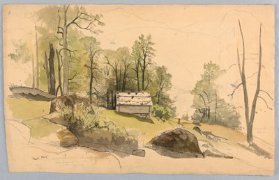 Estudio para paisaje, Hasliberg, Suiza de William Stanley Haseltine