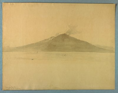 Estudio del Monte Vesubio desde Sorrento, Italia de William Stanley Haseltine