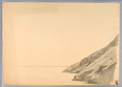 Estudio de acantilado costero, Amalfi, Italia de William Stanley Haseltine