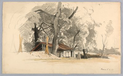 Estudio de paisaje, Baveno, Lago Maggiore, Italia de William Stanley Haseltine