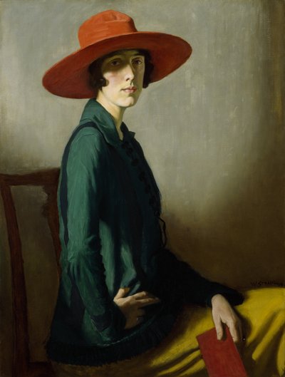 Dama del sombrero rojo de William Strang
