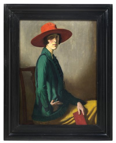 Dama del sombrero rojo de William Strang