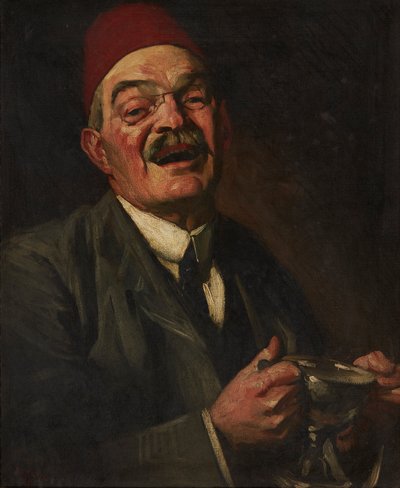 Hombre Riéndose - Autorretrato de William Strang
