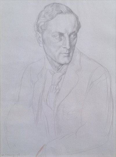 Retrato de Sir Henry John Newbolt (1862-1938) poeta, 1898 de William Strang