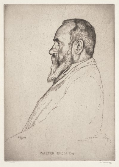 Retrato de Walter Brock de William Strang