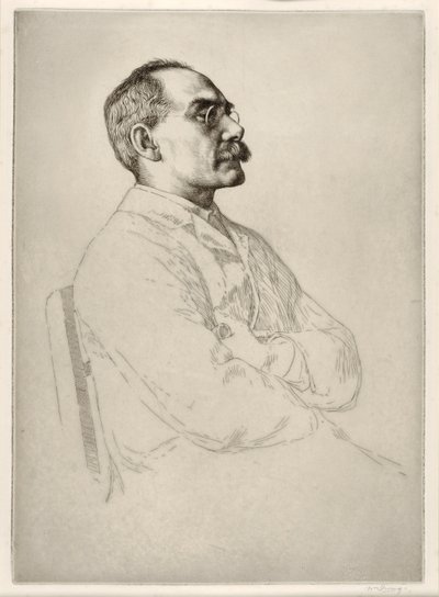 Rudyard Kipling (1865 - 1936), pub. 1898 de William Strang
