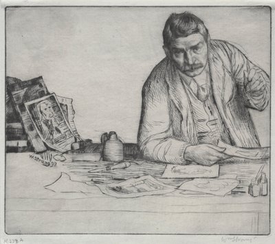 Autorretrato - "El grabador" de William Strang