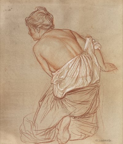 Estudio para un grabado: Música de William Strang