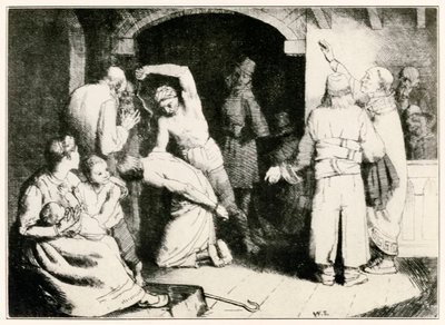 El azote de Fiel de El progreso del peregrino de este mundo al venidero por John Bunyan, ilustración de William Strang de William Strang
