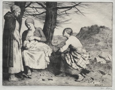 Mujer y niño de William Strang