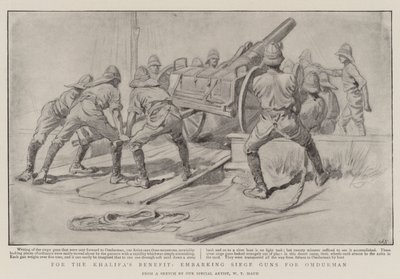 Para el beneficio del Khalifa, embarcando cañones de asedio para Omdurman de William T. Maud