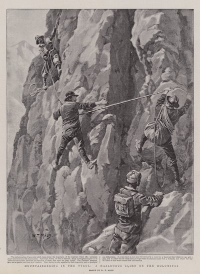 Montañismo en el Tirol, una escalada peligrosa en los Dolomitas de William T. Maud