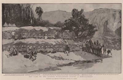 El campamento de los Gordon Highlanders durante un bombardeo de William T. Maud