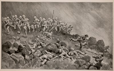 El gran asalto a Ladysmith: Los Devons despejando Wagon Hill de William T. Maud