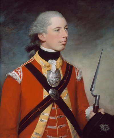 Capitán Thomas Hewitt, 10º Regimiento de Infantería, que comandó una Compañía Ligera en Lexington, 1781 de William Tate