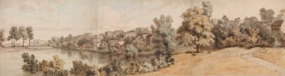Paisaje fluvial italianizante, 1750-60 de William Taverner