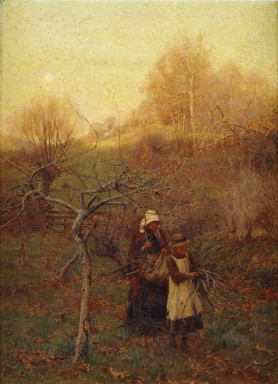 Cuando se pone el sol de la tarde de William Teulon Blandford Fletcher