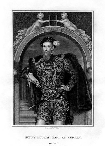 Henry Howard, Conde de Surrey, aristócrata y poeta inglés, 1829 de William Thomas Fry