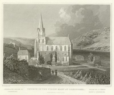 Iglesia de la Virgen María en Oberwesel de William Tombleson