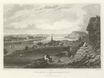 Coblenza y Ehrenbreitstein de William Tombleson