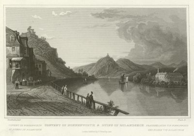 Convento de Nonnenworth y ruinas de Rolandseck de William Tombleson
