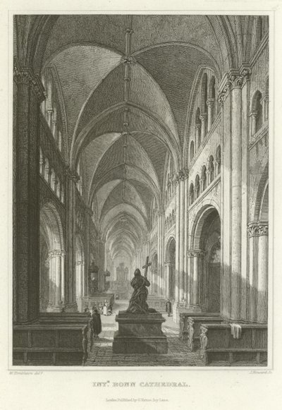 Interior de la Catedral de Bonn de William Tombleson