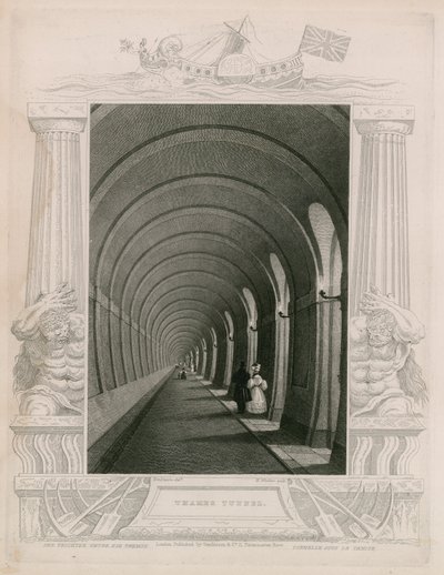 Túnel del Támesis de William Tombleson