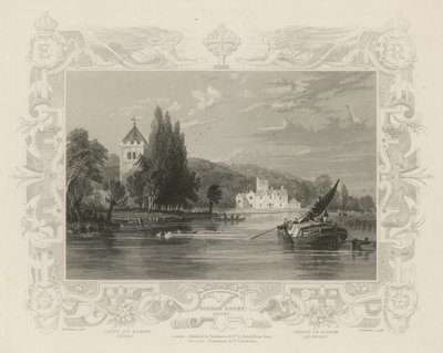 Vista del Támesis cerca de la Abadía de Bisham de William Tombleson