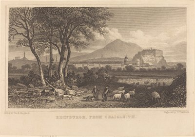 Edimburgo, desde Craigleith de William Tombleson after Thomas Hosmer Shepherd