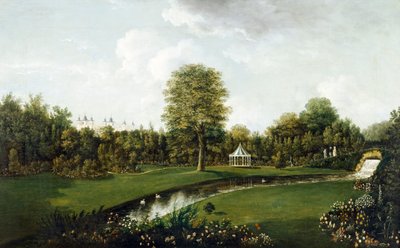 Vista desde el puente del Té (óleo sobre lienzo) de William Tomkins
