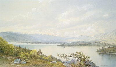 El lago Squam y las montañas Sandwich de William Trost Richards