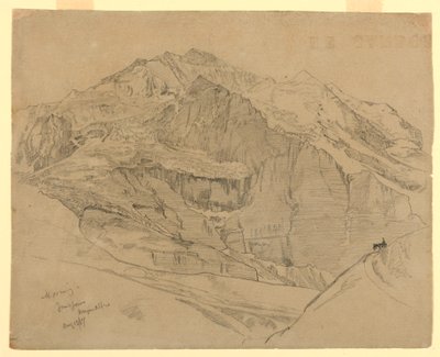 Paisaje, Jungfrau, Suiza de William Trost Richards